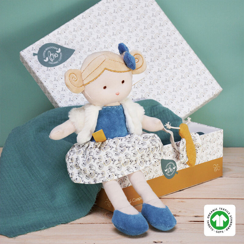  - pollen the bee organic cotton - doll 25 cm 